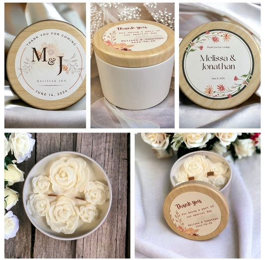 Elegant Memories: Introducing Our New Wedding Favor Candle